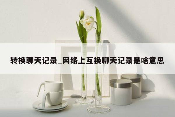 转换聊天记录_网络上互换聊天记录是啥意思