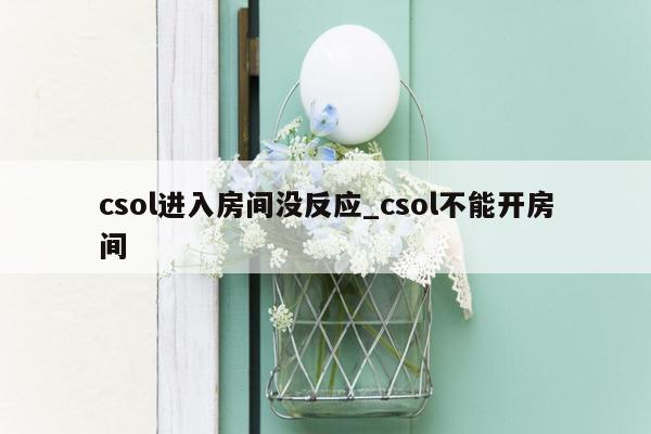 csol进入房间没反应_csol不能开房间