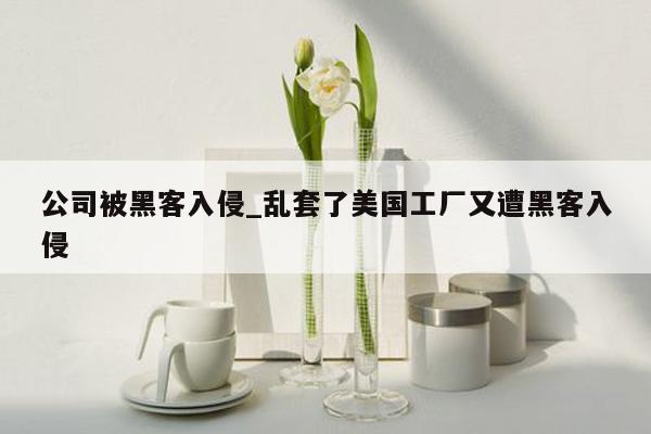 公司被黑客入侵_乱套了美国工厂又遭黑客入侵
