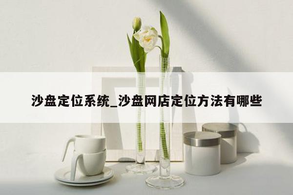 沙盘定位系统_沙盘网店定位方法有哪些