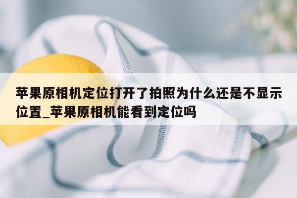 苹果原相机定位打开了拍照为什么还是不显示位置_苹果原相机能看到定位吗