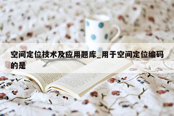 空间定位技术及应用题库_用于空间定位编码的是
