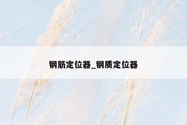 钢筋定位器_钢质定位器