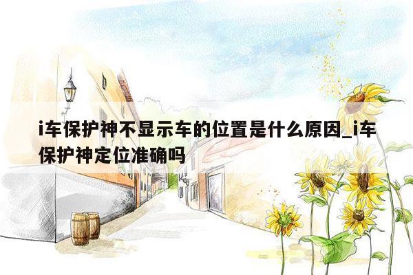 i车保护神不显示车的位置是什么原因_i车保护神定位准确吗