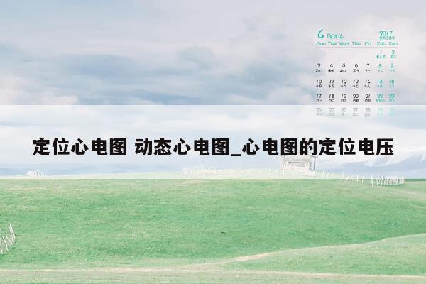 定位心电图 动态心电图_心电图的定位电压