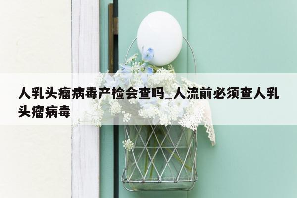 人乳头瘤病毒产检会查吗_人流前必须查人乳头瘤病毒