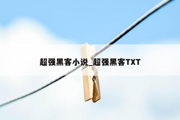 超强黑客小说_超强黑客TXT