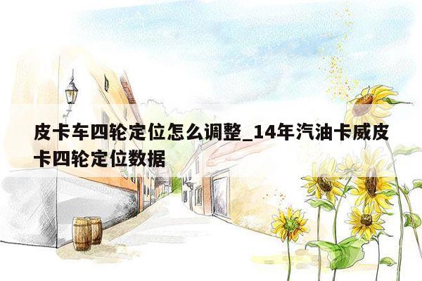 皮卡车四轮定位怎么调整_14年汽油卡威皮卡四轮定位数据
