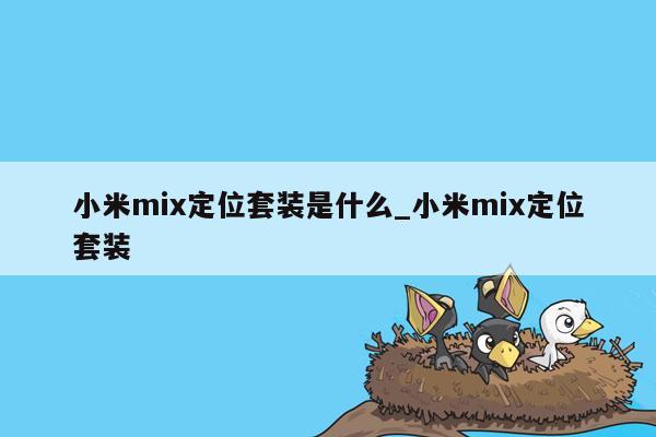 小米mix定位套装是什么_小米mix定位套装