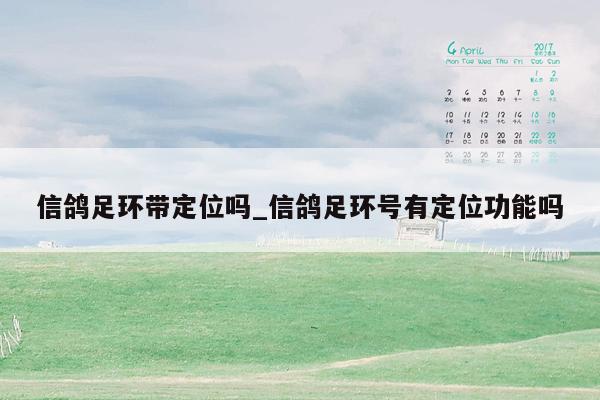 信鸽足环带定位吗_信鸽足环号有定位功能吗